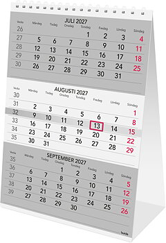 Bordskalender Triplaner 2027 Burde