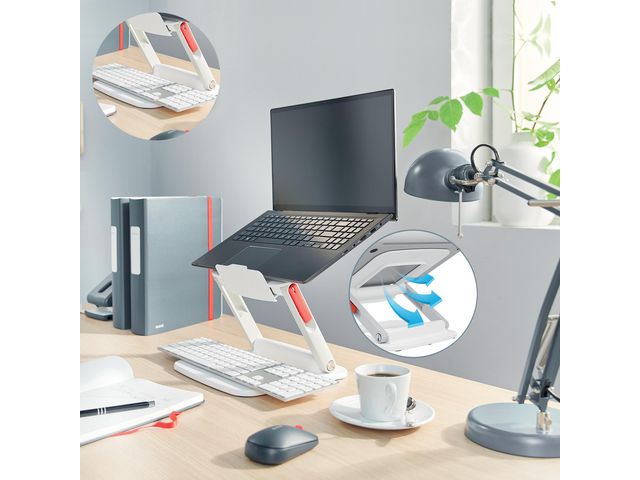Laptopstativ Ergo vinklar vit