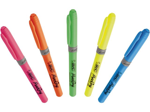 Överstrykningspenna BIC Grip Gul