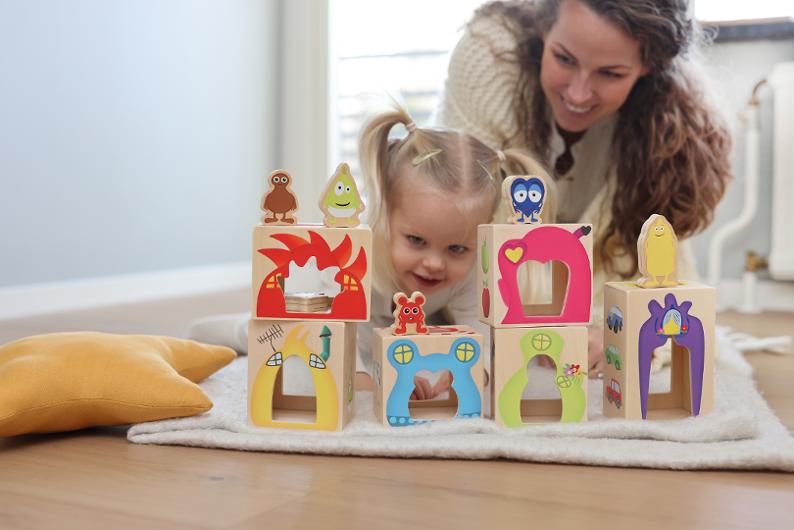 Babblarna hus med träfigurer 12 delar