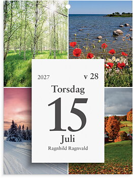 Väggplån med dagblock 2027 Årstiderna Burde