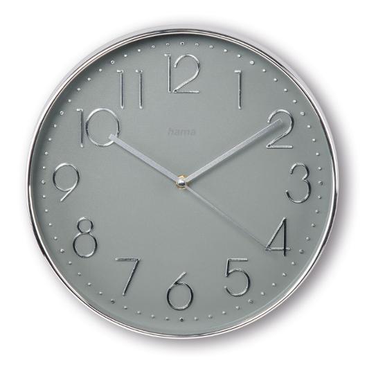 Väggur HAMA Corsica 30cm silver