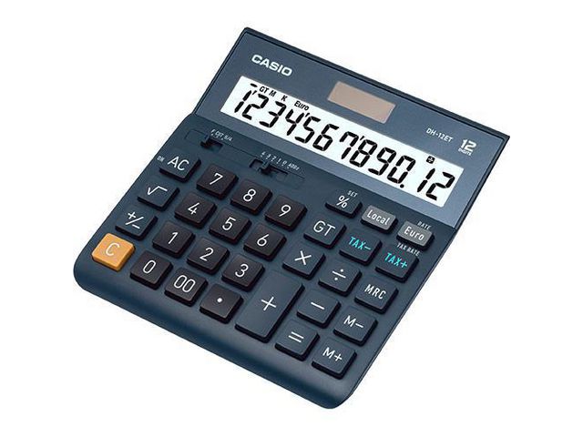 Bordsräknare CASIO DH-12ET svart