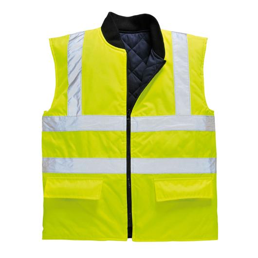 Väst fodrad PORTWEST S469 kl2 gul S