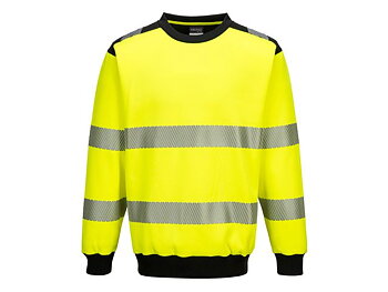 Varselsweatshirt PW379 Hi-Vis Kl 2/3 L