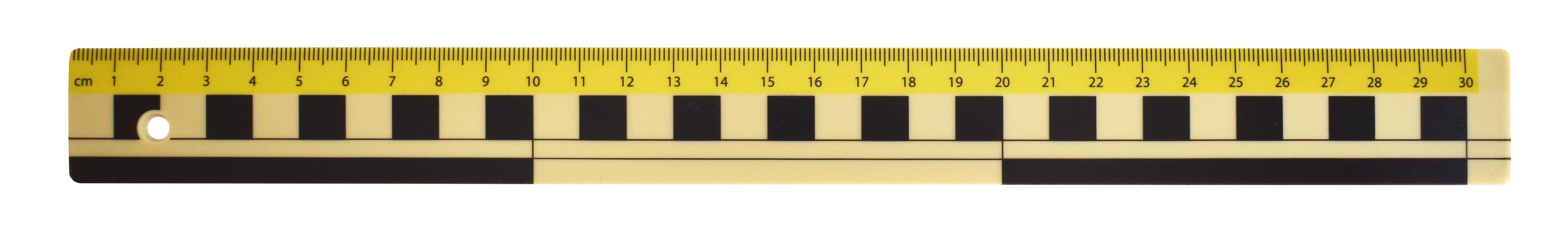 Linjal 30cm dm/cm/mm-grader plast 10/fp