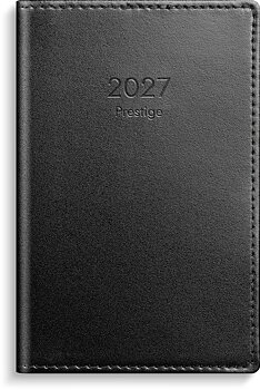 Kalender 2027 Prestige svart skinn Burde