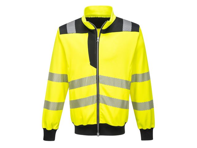 Ziptröja varsel PW370 Hi-Vis Kl 2/3 XL