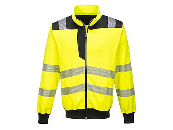 Ziptröja varsel PW370 Hi-Vis Kl 2/3 3XL