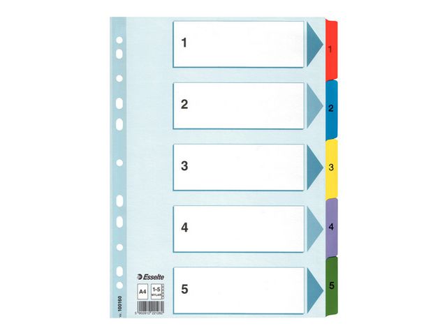 Register Esselte Mylar A4 1-5