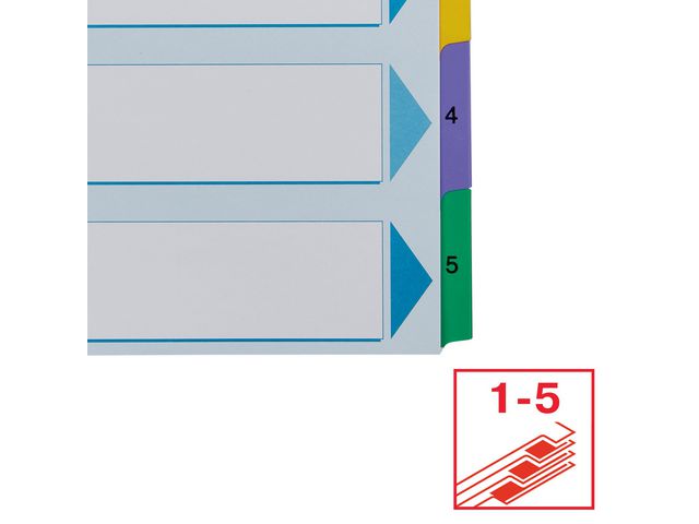 Register Esselte Mylar A4 1-5