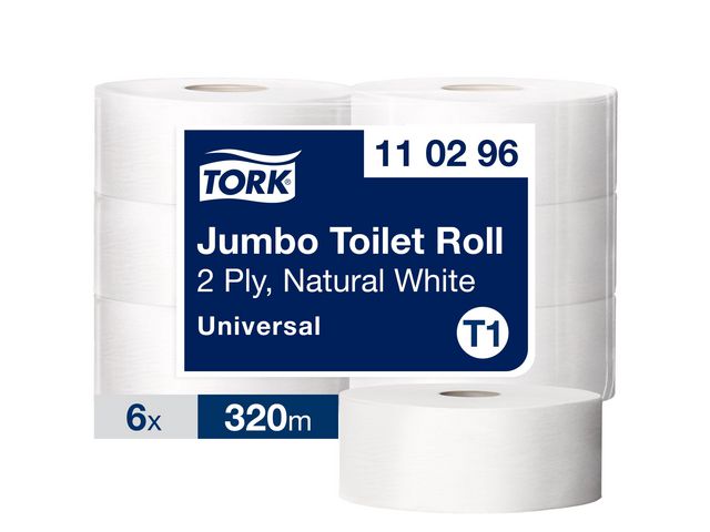 Toalettpapper TORK Uni T1 2-lag 6/fp
