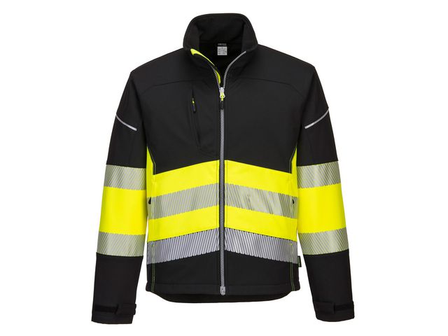 Varselsoftshell 3L PW375 Hi-Vis Kl 1 XL