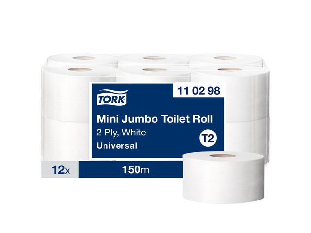 Toalettpapper TORK Uni T2 2-lag 12/fp