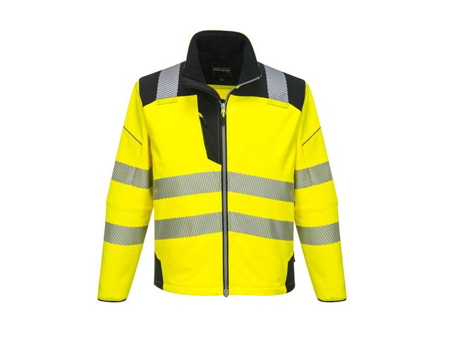 Varselsoftshell PW T402 Hi-Vi Kl 2/3 XL