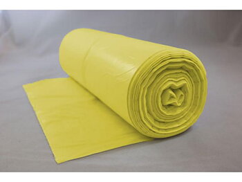 Plastsäck Riskavfall 125L 70my gul 10/rl