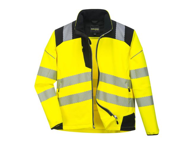 Varselsoftshell PW T402 Hi-Vi Kl 2/3 XS