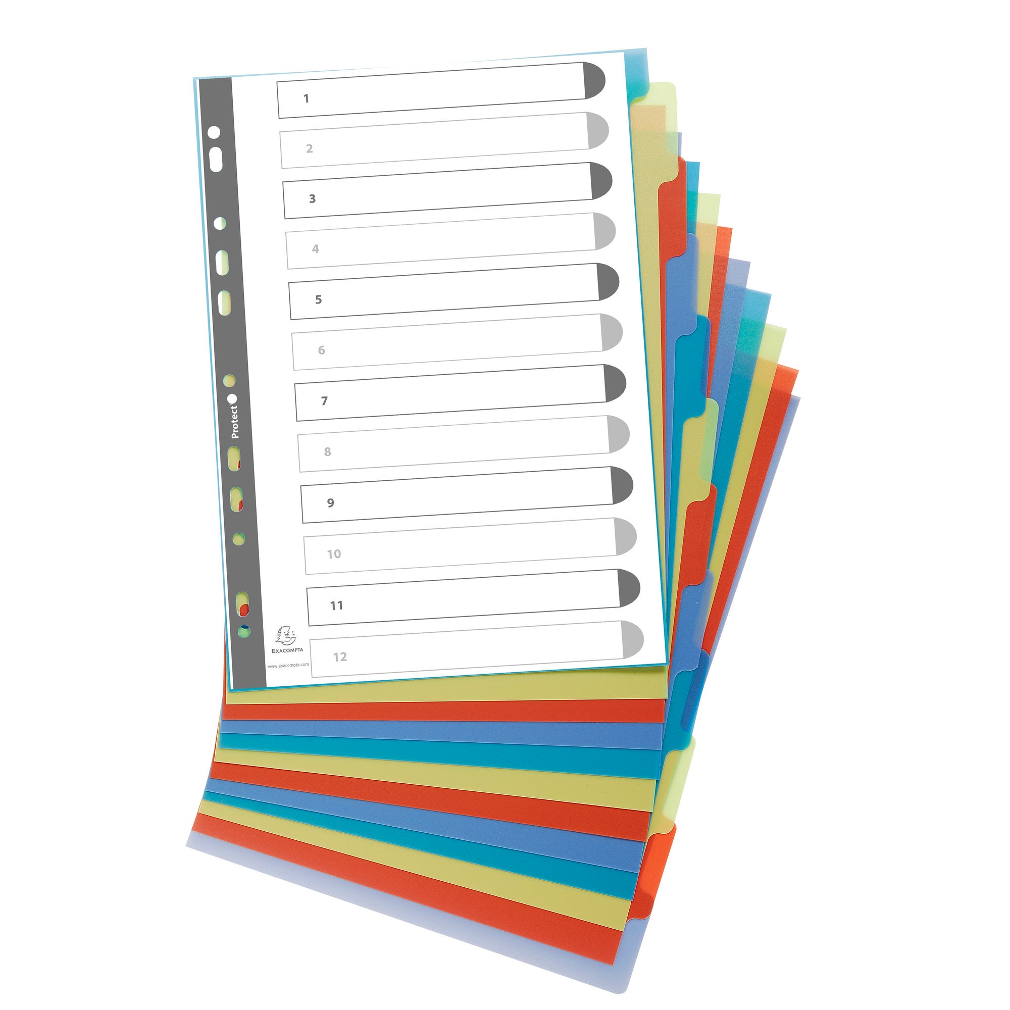 Register A4 returplast 12 flikar