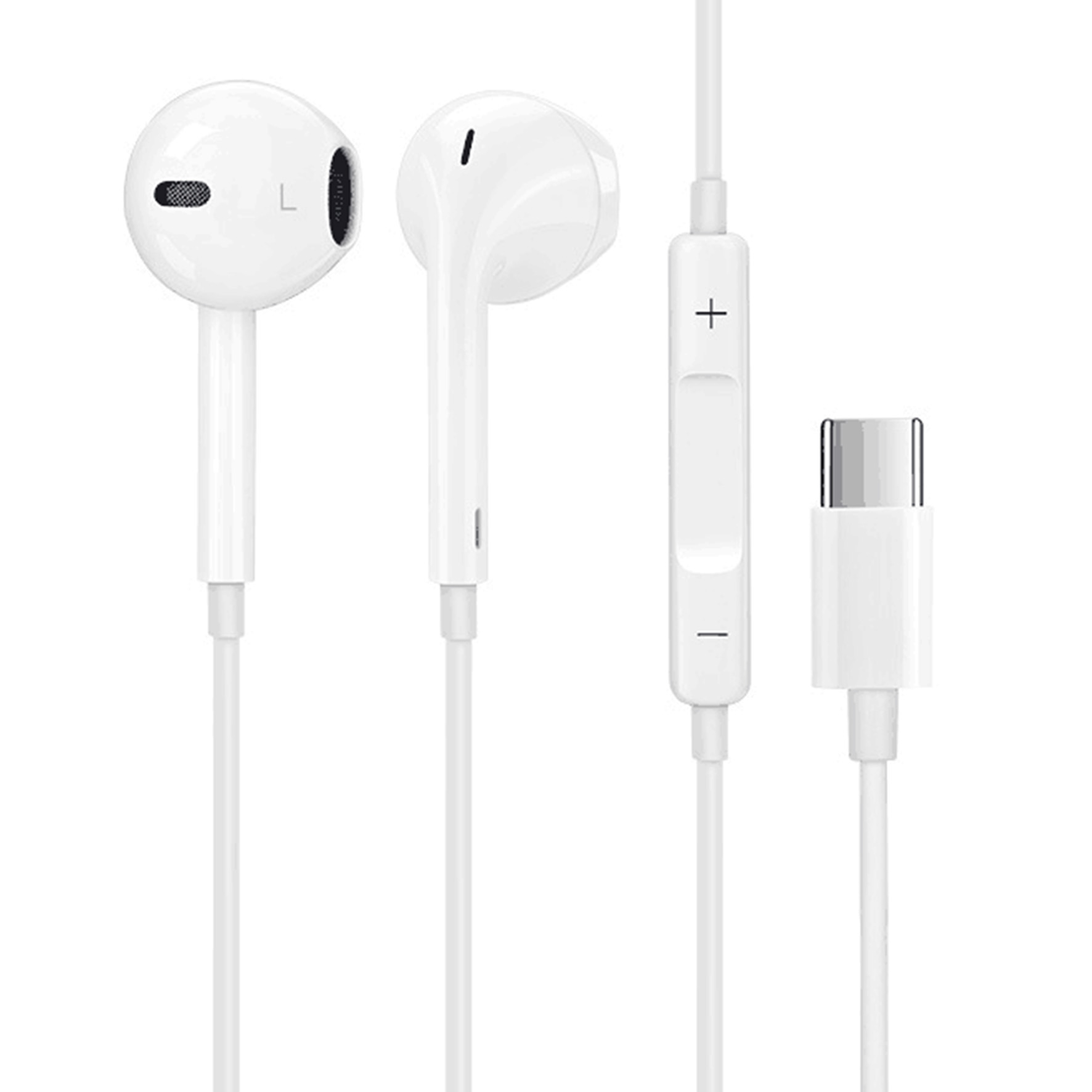 Trådade hörlurar in-ear USB-C