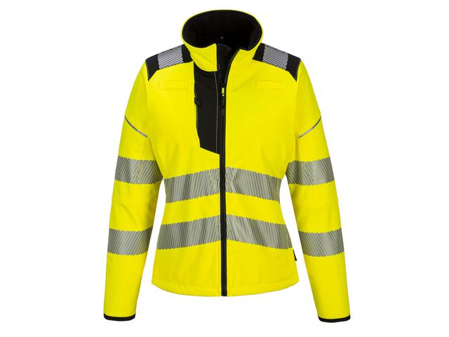 Varselsoftshell dam PW381 Hi-vis kl 2 XS