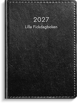 Lilla Fickdagboken 2027 svart konstläder Burde