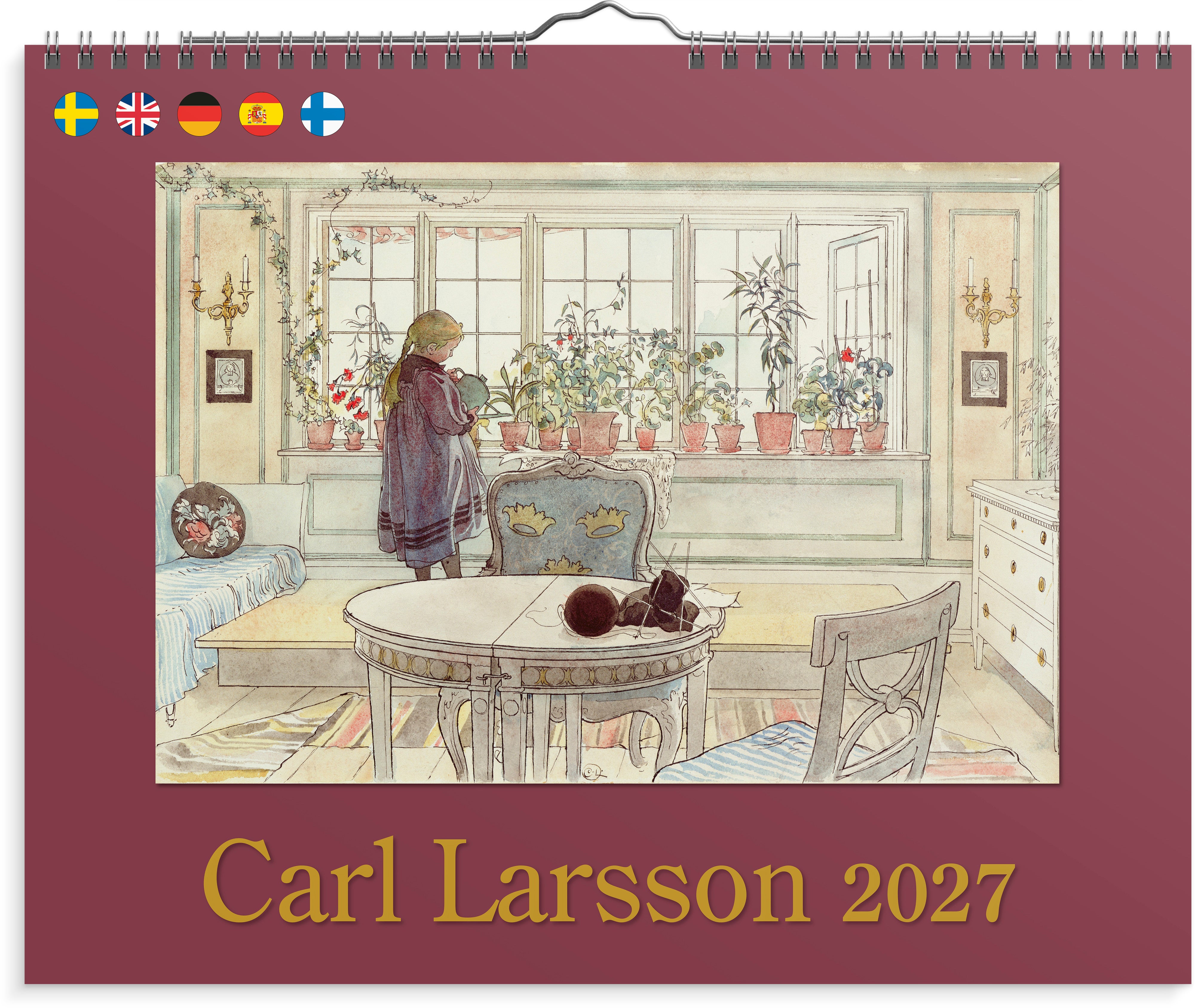 Väggkalender 2027 Carl Larsson Burde