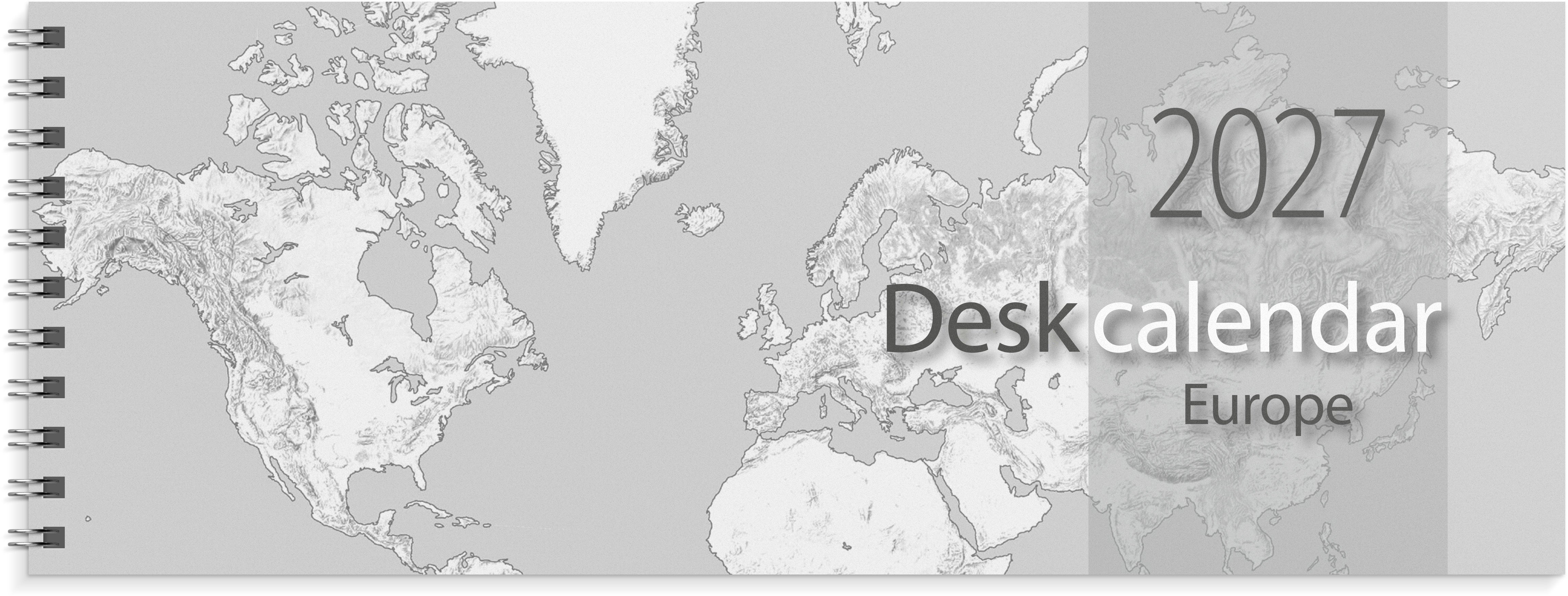 Desk calendar Europe 2027 Burde