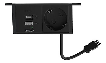 Underbordet-1eluttag + A+C USB