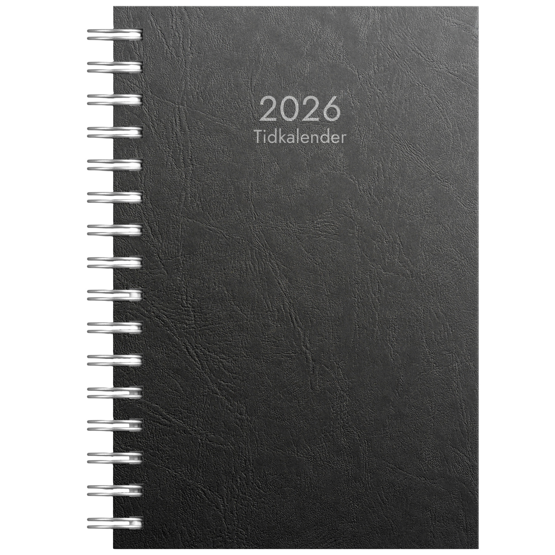 Tidkalender 2026 svart kartong