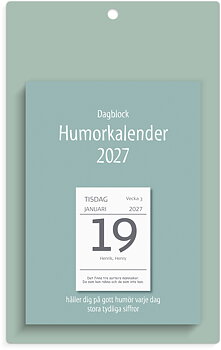 Väggplån med dagblock 2027 Humor Burde