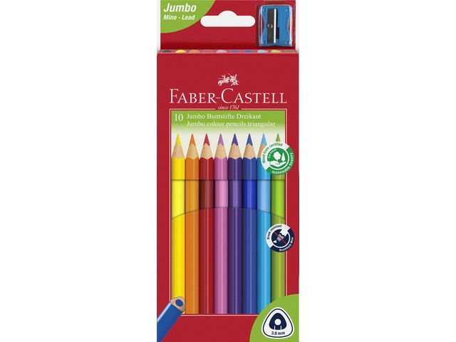 F&auml;rgpenna FABER CASTELL Triangular 10/fp