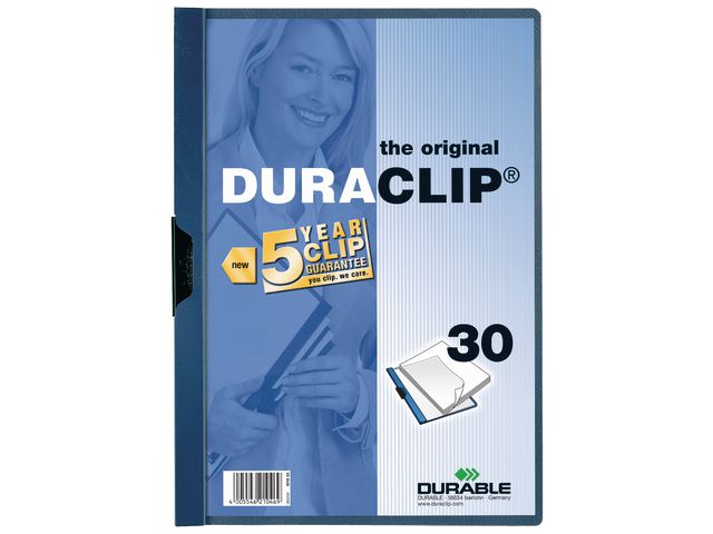 Klämmapp Duraclip 2200 A4 blå