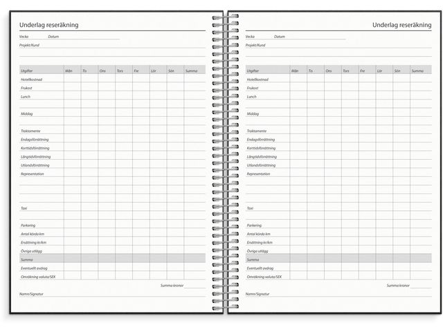 Kalender Business VIP 2026 svart