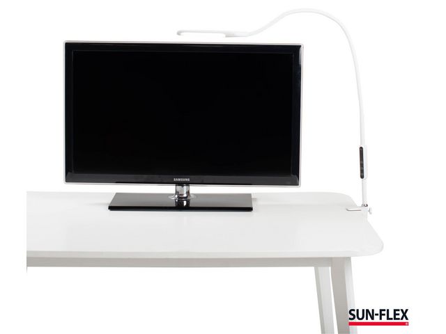 Skrivbordslampa Desklite vit Sun-Flex