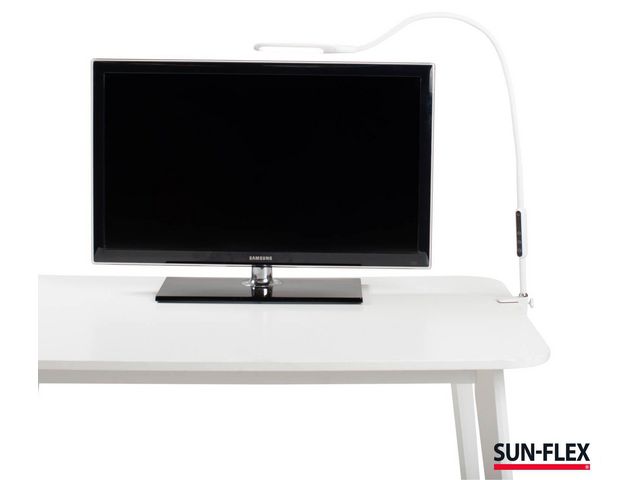Skrivbordslampa Desklite vit Sun-Flex