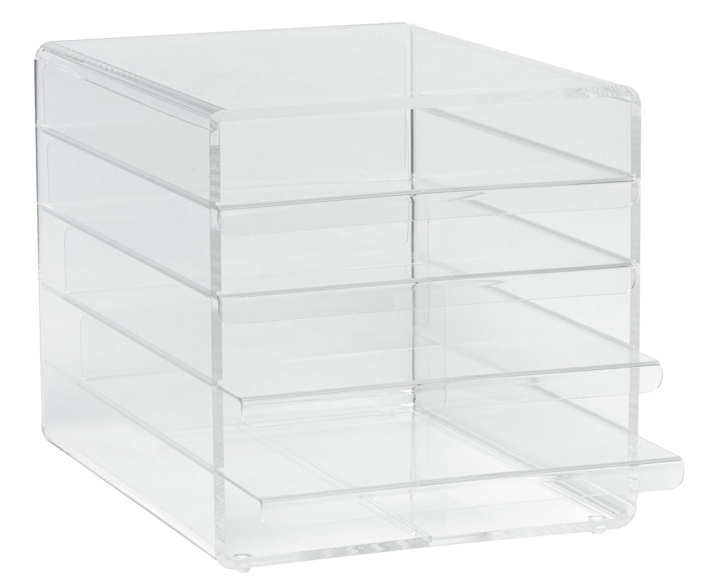 Förvaringsfack / Brevkorg Kuben 5-fack A4 transparent