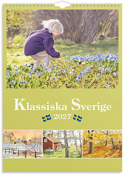 Väggkalender 2027 Klassiska Sverige Burde