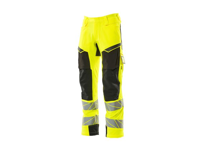 Varselbyxor kl 2 stretch gu/sv 90c56