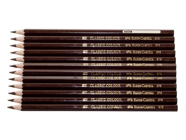F&auml;rgpenna FABER-CASTELL brun 12/fp