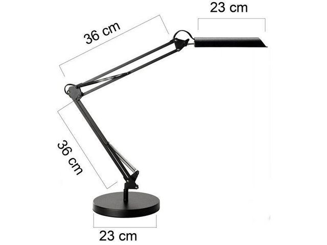 Skrivbordslampa Swingo LED svart
