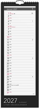 Lilla Väggkalender 2027 Elegant Burde