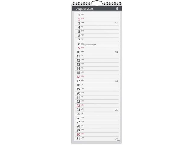 Väggkal Lilla Miljökalender Elegant 2026