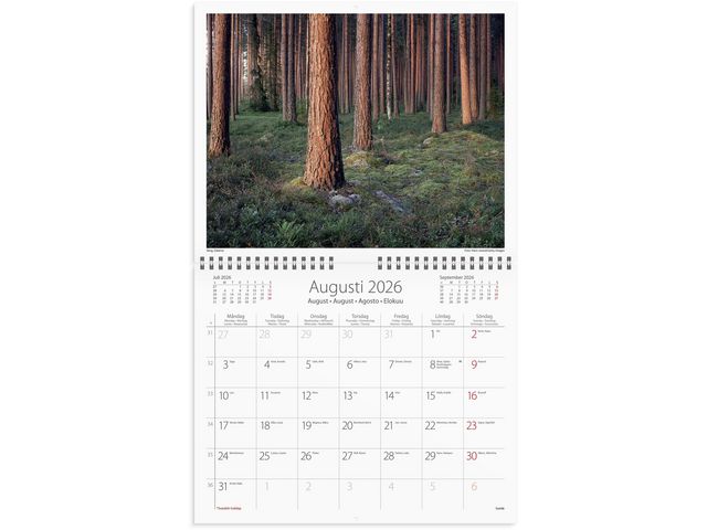 Väggkalender Vår vackra skog 2026