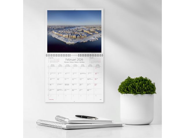 Väggkalender 2026 Stockholm