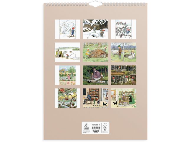 Väggkalender 2026 Elsa Beskow