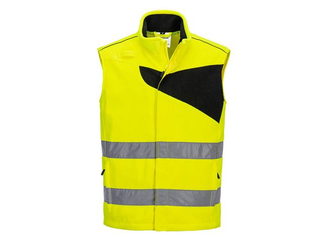 Fleeceväst PW Hi-Vis gul 4XL kl 2