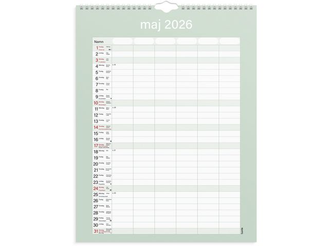 Familjekalendern Praktisk 2026