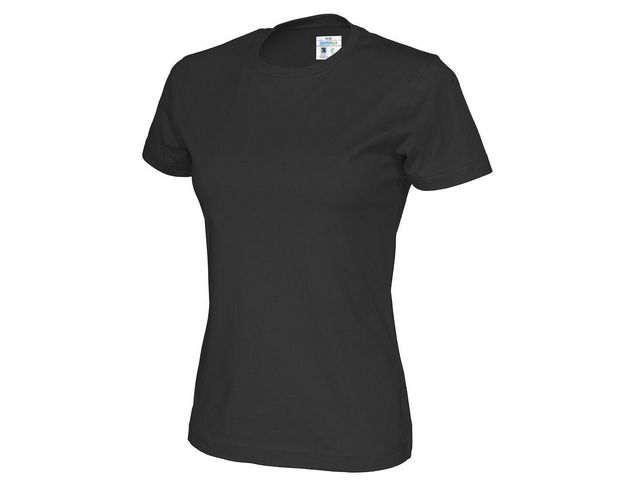 T-shirt COTTOVER dam GOTS svart 4XL