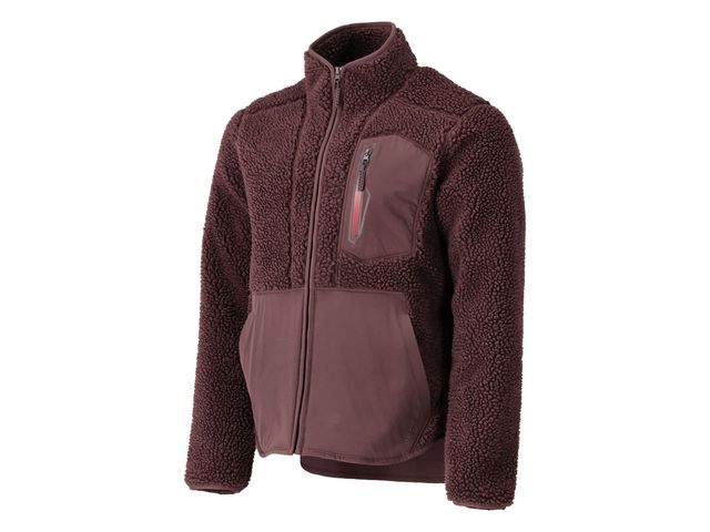 Fiberpälsjacka Customized vinröd XS