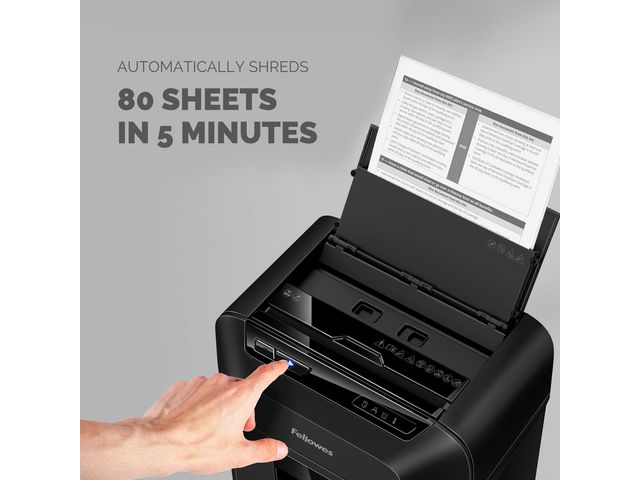 Dokumentförstörare FELLOWES AutoMax 80M